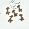 Botones de Madera, Animales Lindos, Botones de Cáscara de Coco, Pulseras, Collares, Colgantes, Pendientes, Accesorios para el Cabello Hechos a Mano con Cuentas para DIY