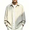 Camisas Sueltas Vintage Talla Grande Transfronterizas Primavera y Otoño 2026 para Hombres y Mujeres, Camisas Casuales Sueltas Estilo Americano de Moda Otoñal