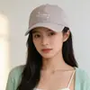 Gorra de Béisbol de Ala Ancha con Parte Superior Suave Estilo Coreano para Mujer, Bordado Simple de Letras, Gorra de Pato de Ala Ancha, Sombrero de Sol Versátil Casual