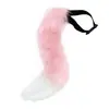 Conjunto de Orelhas e Cauda de Animal de Pelúcia para Cosplay Transfronteiriço, Orelhas de Raposa Estilo Anime, Orelhas de Lobo, Tiara, Acessórios de Cauda, Sino na Cabeça, Coleira
