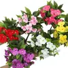 Nuevas Flores Artificiales Impatiens para Decoración de Hogar y Hotel, Adornos Artificiales para Decoración de Jardín Exterior e Interior de Bodas al por Mayor
