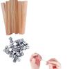 Fabricante de Base Portacore de Cera de Madera, Base para Relleno de Cera, Pie de Hierro para Mecha de Vela de Madera, Base de Núcleo de Cera para Aromaterapia
