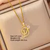 Aço Titânio Colar Popular para Mulheres, Cobre Micro-Incustado com Banho de Ouro Real, Estilo Ins de Celebridade da Internet de Alto Padrão, Joia Exquisita de Corrente para Clavícula