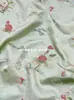 Flores EsmeraldaEstilo NacionalBrocado Bordado Caja de Joyería Tela, Chaleco Cheongsam VintageJacquard
