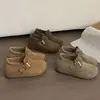 Sapatos Birkenstock Femininos 2026 Outono com Solado Grosso, Slip-On com Aumento Interno de Altura para Mulheres Baixas, Mocassins de Início de Outono