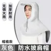 Capa Sombrero con Protección para el Cuello a Prueba de Lluvia para Repartidores, Sombrero de Lluvia Portátil Ultraligero para Senderismo al Aire Libre
