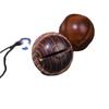 Palo de rosa Arcoíris talla de madera Campana pequeña Llavero de personalidad Colgante para coche Colgante para mochila de teléfono móvil Colgante DIY