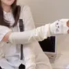 Mangas de Proteção Solar Fofas Estilo Japonês Gatinho Doce Verão Ins Proteção UV Mangas de Braço Jk Luvas de Gelo para Braço Longas