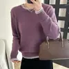 Suéter suave y ceroso de terciopelo de mapache para mujer Otoño e Invierno 2024 Nuevo suéter de punto de alta gama estilo coreano Suelto Top básico interior