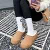 Sapatos Birkenstock com Solado Grosso e Cobertura Total para Mulheres, Novo Modelo de Inverno 2026, Forrados com Lã, Adequados para Pessoas Baixas, Para Uso Externo, Botas de Neve Quentes Slip-On