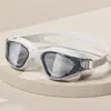Gafas de natación HD antivaho impermeables de marco medio protección ocular profesional para mujer gafas de natación equipo profesional para natación de adultos para hombre