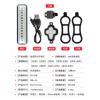 Luz LED parpadeante para bicicleta control remoto luz de advertencia de dirección ciclismo nocturno carrera nocturna luz trasera recargable luz de señal de flash