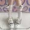 Novo Panda Verão Meia-Calça Fina Absorvente de Suor Respirável Versátil Panturrilha Felpudo Desodorante Fofo Verão Jk Menina Macia Tl
