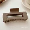 Color Café con Leche Estilo Ins Pinza de Tiburón Grande Accesorios de Cabello de Gama Alta para Mujeres Pasador Mate Pasador Lindo Venta al por Mayor