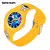 Sanda Nuevo Reloj Infantil Cielo Estrellado Dibujos Animados Estudiante Hombre y Mujer Anime Silicona Moda Fluorescente Exterior Impermeable Reloj