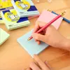 Notas adhesivas autoadhesivas, papelería de oficina colorida, blocs de notas creativos, desprendibles, notas adhesivas simples y con adhesivo fuerte para estudiantes, al por mayor