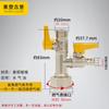 Válvula de bola de cobre, válvula de gas de 4 puntos, interruptor de tubería de gas, válvula de gas natural de tres vías con interruptor, válvula de derivación de gas