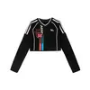 Traje de Performance de Dança Jazz para Meninas Estilo Coreano Top Cropped Conjunto de Calças Camufladas Roupa de Performance Tendência Jazz Infantil Legal