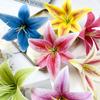 Flor Artificial 15cm Flor de Lirio de Película Set para Salón de Bodas Decoración de Pared de Flores Arreglo Floral DIY Material para Tocados Hechos a Mano