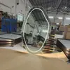 Espejo de Baño Inteligente con Luz, Sin Marco, Pantalla Táctil, Montado en Pared, Espejo de Baño Led Antivaho