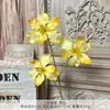 Flores Artificiales de Iris Simuladas de 3 Cabezas para Ramos de Boda, Flores Hechas a Mano de Alta Gama para Paisajismo de Salones de Boda, Paredes de Flores DIY, Arreglos de Piso