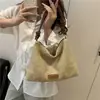Estilo Perezoso Gran Capacidad Estilo Occidental 2025 Verano Nuevo Estilo Personalizado Lujo Accesible Tejido a Mano Axila Playa Bolso Tote para Mujer