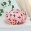 Gorro de Ducha de Doble Capa para Mujer, Impermeable para Bañarse, Gorro Doméstico Anti-Humo de Aceite, Gorro Especial para Secar el Cabello de Mujer, Gorro para el Cuidado del Cabello