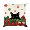 2026 Nueva Almohada de Navidad Cojín con Impresión Digital Personalizada Cubierta de Cojín Navideño para Sofá Tema Navideño Transfronterizo