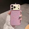 Capa Magnética Color Block Onda para Celular Apple 18PROMAX Tendência 17/16 À Prova de Queda 15 Estilo Menina 14PRO