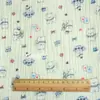 Pijama Infantil de Algodão de Grau Bebê, Crepe de Camada Dupla Plissado com Estampa de Desenho Animado, Tecido para Toalha de Saliva Acolchoada e Toalha de Banho