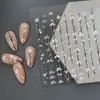 Lujo Ligero Flor Wearable Joyería para Uñas Pegatinas de Arte para Uñas de Alta Gama DIY Adhesivas Calcomanías para Uñas Decoración Stock Listo Venta al por Mayor