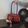 Bolsa de Axila Retrô de Nicho para Mulheres Outono/Inverno 2025 Nova Versátil Tendência Coreana Bolsa de Ombro Bolsa de Bowling de Grande Capacidade