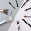 Pincel de maquillaje al por mayor, pincel para lápiz labial, pincel para sombra de ojos, pincel para rubor de alto brillo, pincel para polvos sueltos, pincel ultracorto para glaseado de labios, pincel para corrector, pincel para sombra de nariz, viñeta.