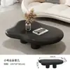 Mesa de Café Nube Negra de Cuatro Patas para Dormitorio del Hogar Mesa Irregular de Lujo Ligero de Gama Alta Mesa de Té Simple Creativa Estilo Celebridad de Internet