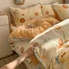 Juego de colcha acolchada de terciopelo de leche para invierno, incluye una funda de edredón de forro polar coral engrosada y cálida, ropa de cama de forro polar reversible de una sola pieza