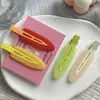 Clip para flequillo de pelo sin costuras de color caramelo para chica dulce japonesa y coreana, sin presión, pasador de moda simple con textura esmerilada, que reduce la edad