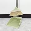 Conjunto de pá e vassoura de plástico doméstico cabo de aço inoxidável combinação de vassoura utensílios de limpeza para sala de estar familiar atacado de fábrica