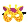 Máscara de fieltro Navideña para Niños Máscara para Ojos de Disfraz Festivo Guardería Máscara de Mascarada Dibujo Animado Creativa Máscara para Niños