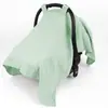 Capa de Carrinho de Bebê de Algodão Muslin Transfronteiriça da Amazon Liso Respirável Cesta Anti-Mosquito Capa à Prova de Vento para Carrinho de Bebê