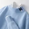 Otoño e Invierno Nuevo Tejido de Punto Jacquard de Lana H Engrosado para Hombre Cuello Alto Medio Casual Cálido Camiseta Base Superior
