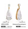 Elegante y Discreto Estilo Clásico Cadena de Tenis de Acero Inoxidable y Oro de 18K con Circonitas, Joyería Transfronteriza de Lujo Ligero para Mujeres con un Toque de Alta Gama