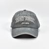 Gorra de algodón lavada transfronteriza, gorra de béisbol bordada NEW YORK, gorra para el sol con lengüeta de pato, sombrero para el sol para exteriores con bordado tridimensional