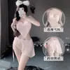 Lencería Sexy, Transparente de Deseo Puro Disfraz Antiguo, Estilo Sexy de Deseo Puro, Tentación Femenina, Banda para el Vientre Retro, Conjunto de Pijama sin Espalda