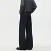 Jeans de mezclilla originales de pierna recta bordados con notas musicales para hombre, pierna ancha holgada, estilo de moda urbana de alta gama, diseño único, pantalones largos casuales