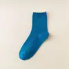 Calcetines Coreanos de Media Pantorrilla para Mujer, Estilo Primavera y Otoño, Protectores de Talón de Encaje de Moda Japonesa Estilo Ins