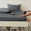Estilo Minimalista Algodão Puro Algodão Penteado Lençol de Elástico Lençol de Cama de Dormitório Protetor de Colchão 1.2/1.5/1.8m Cobre-leito Algodão Puro