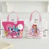 Nueva Bolsa de Lona Estilo Dibujo Animado Linda Gatito Bolso de Mano para Estudiante Versátil de Verano Ropa de Trabajo Bolsa de Gran Capacidad