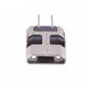 MICRO 2p Tipo B 7.2 terminal 90 grados engarzado sin crimpado carcasa niquelada-U442-9011-G61018