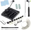 Juego de 9 piezas de máquina dobladora de dedos para press, máquina dobladora de press, oro, plata, cobre, máquina de press para redondear, máquina formadora de redondear, medidor de anillos, traje de modelado