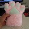 Guantes de garra de oso guantes de garra de gato cosplay guantes cálidos otoño e invierno medio dedo dedo abierto pata de gato oso una pieza entrega lindos
